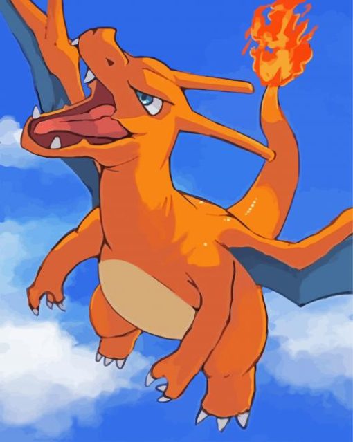 Charizard paint by number