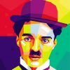 Charlie Chaplin Pop Art paint by numbers