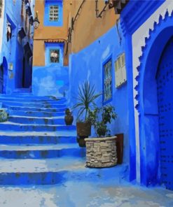 Chefchaouen Pin paint by numbers