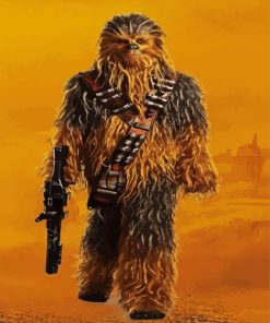 Chewbacca Star Wars paint by numbers