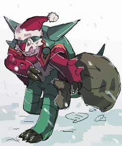 Christmas Chesnaught paint by number