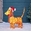 Christmas Dachshund paint by number