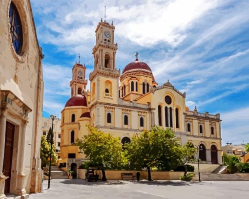 Church Of Agios Minas Crete paint by numbers