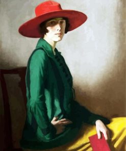 Classic Girl In Hat paint by numbers