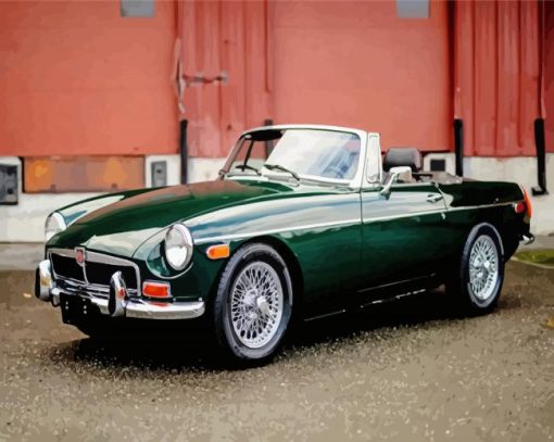 Classic Mg Car paint by numbers