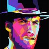 Clint Eastwood Pop Art paint by numbers