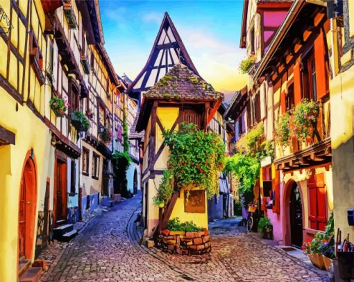 Colmar City paint by numbers