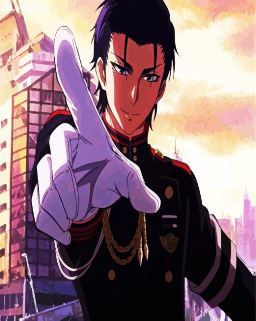 Colonel Guren Ichinose paint by number