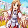 Cute Asuna paint by number