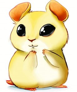 Cute Hamster paint by number