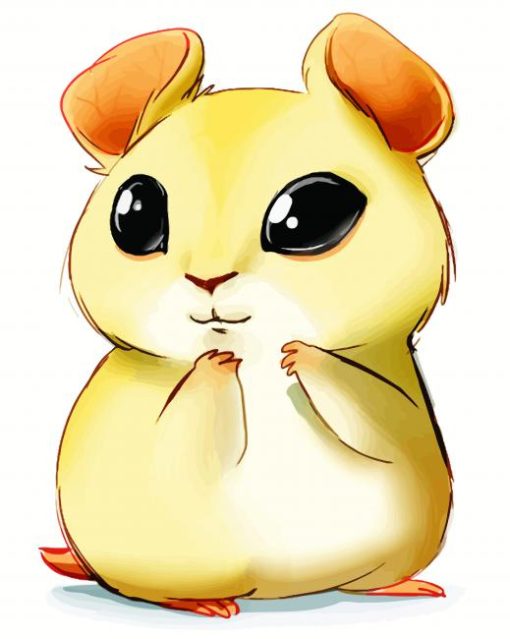 Cute Hamster paint by number