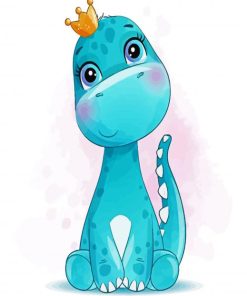 Cute Dinosaur paint by number