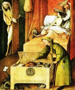 Death And The Miser By Bosch paint by number