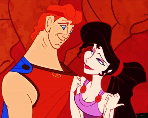 Disney Hercules And Megara paint by numbers