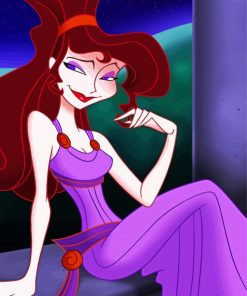 Disney Hercules Megara paint by numbers