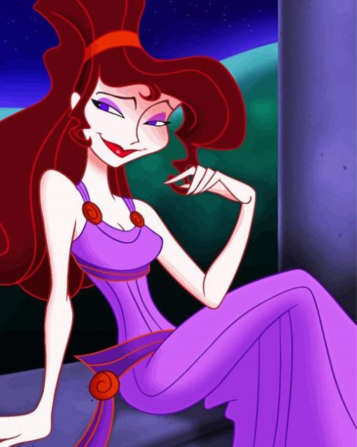 Disney Hercules Megara paint by numbers