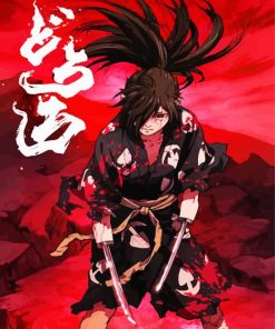 Dororo Hyakkimaru paint by numbers