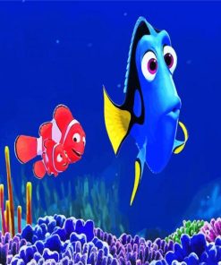 Dory And Clown Fish paint by numbers