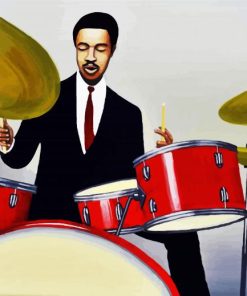 Drums Player paint by number