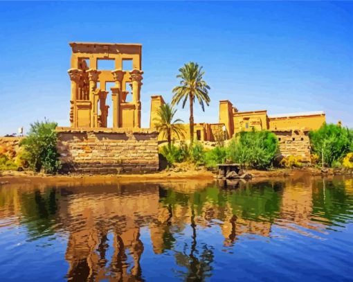 Egypt Philae Aswan paint by number