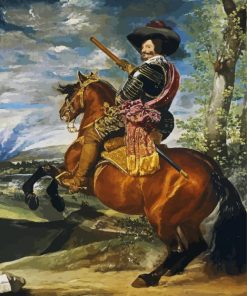 Equestrian Portrait Of The Count Duke Of Olivares paint by numbers