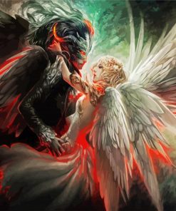 Fantasy Angel Lovers paint by numbers