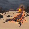 Fantasy Fire Scorpion paint by numbers