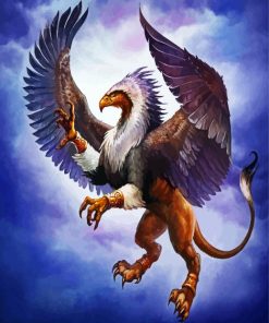 Fantasy Griffon paint by number