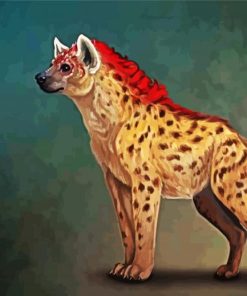 Fantasy Hyena Animal paint by numbers