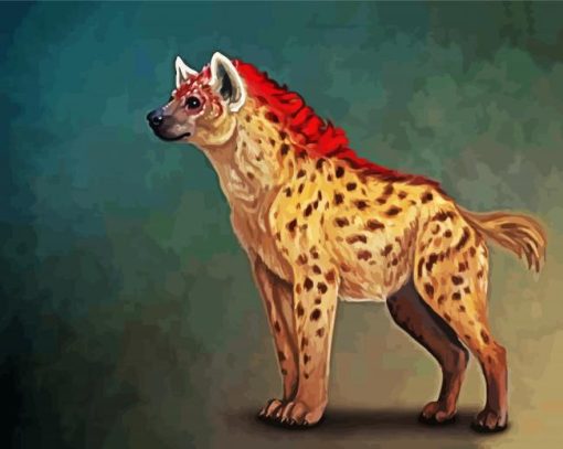 Fantasy Hyena Animal paint by numbers