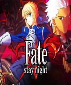 Fate Stay Night Video Game paint by number