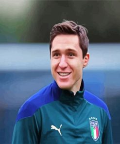 Federico Chiesa Cavaliere Omri Footballer paint by number