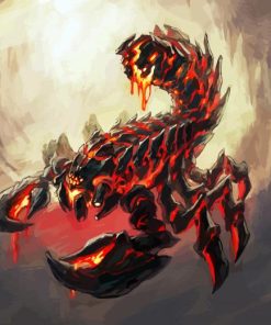 Fire Scorpion paint by number