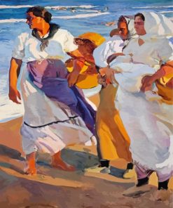 Fisherwomen From Valencia By Sorolla paint by numbers