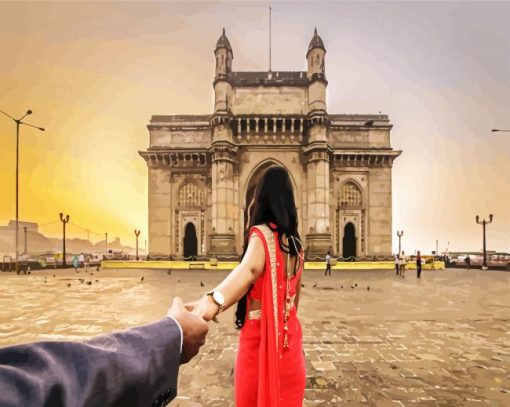 Follow Me To Gateway Of India paint by number