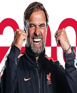 Football Manager Jurgen Klopp paint by number