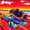 Formula One Racing Art paint by number