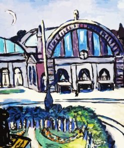 Frankfurt Main Station By Beckmann paint by number