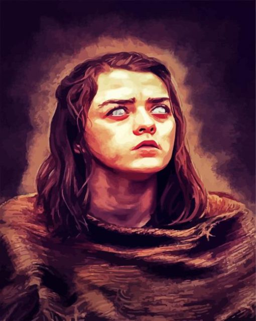 GOT Arya Stark paint by numbers