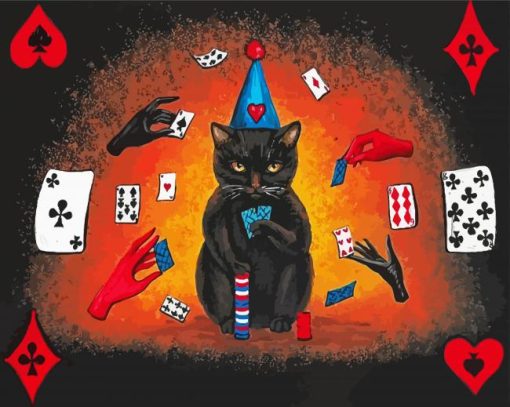 Gamblin Cat paint by numbers