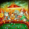 Gamblin Dogs paint by numbers