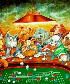 Gamblin Dogs paint by numbers