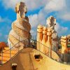 Gaudi Casa Mila Spain paint by number