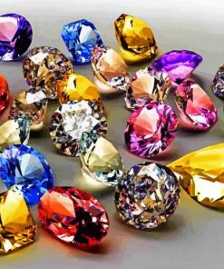 Gemstones paint by numbers