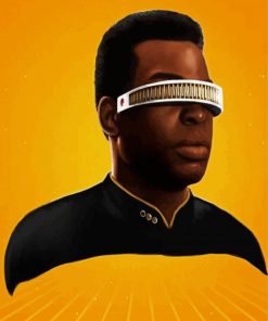 Geordi La Forge Star Trek paint by numbers