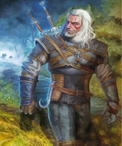 Geralt Of Rivia The Witcher paint by numbers