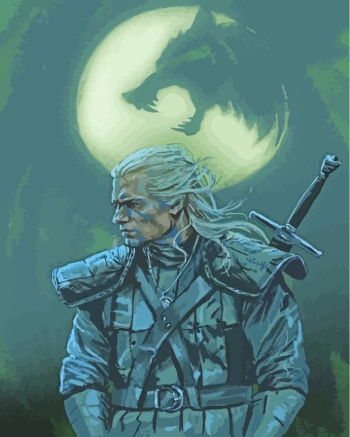 Geralt Of Rivia Witcher paint by numbers