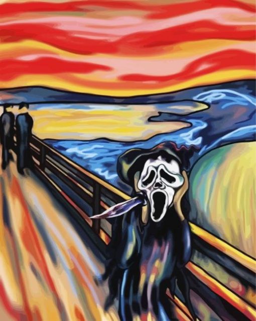 Ghostface Scream paint by number