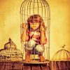 Girl In A Cage paint by numbers