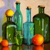 Glass Bottles And Lemons paint by numbers